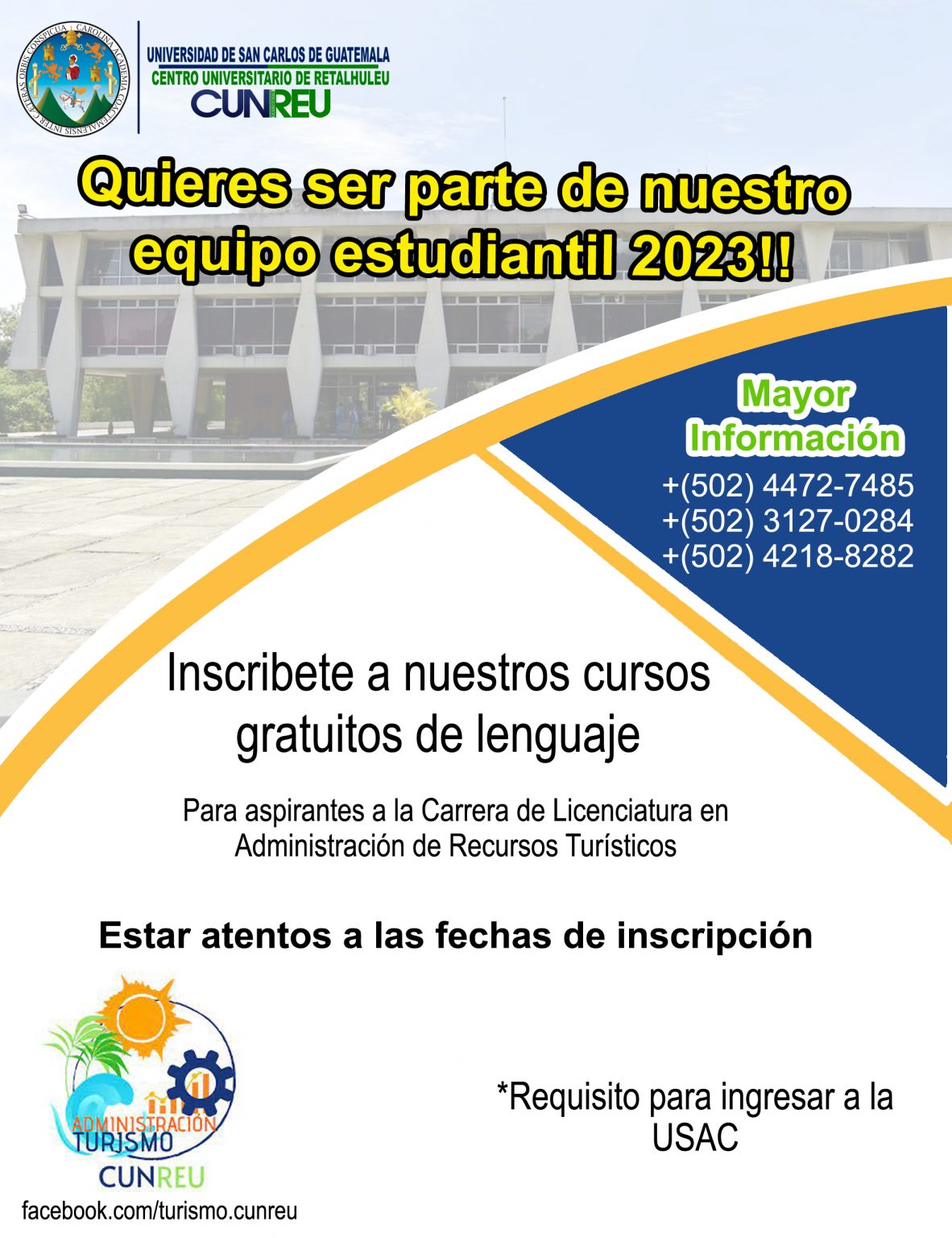 Curso Gratuito de Lenguaje CENTRO UNIVERSITARIO DE RETALHULEU